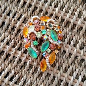 Antique multistone brooch